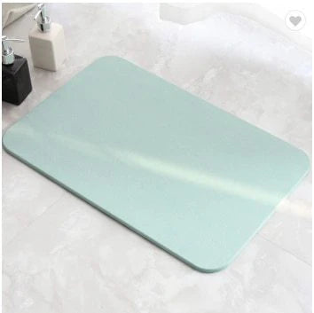 Tapis de salle de bain vert