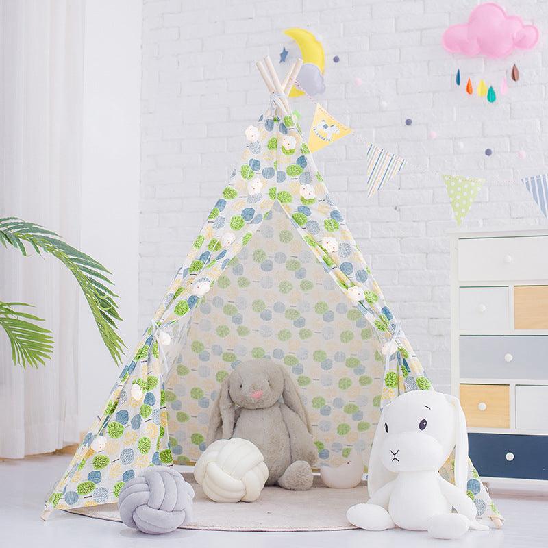 Tipis enfant vert et bleu