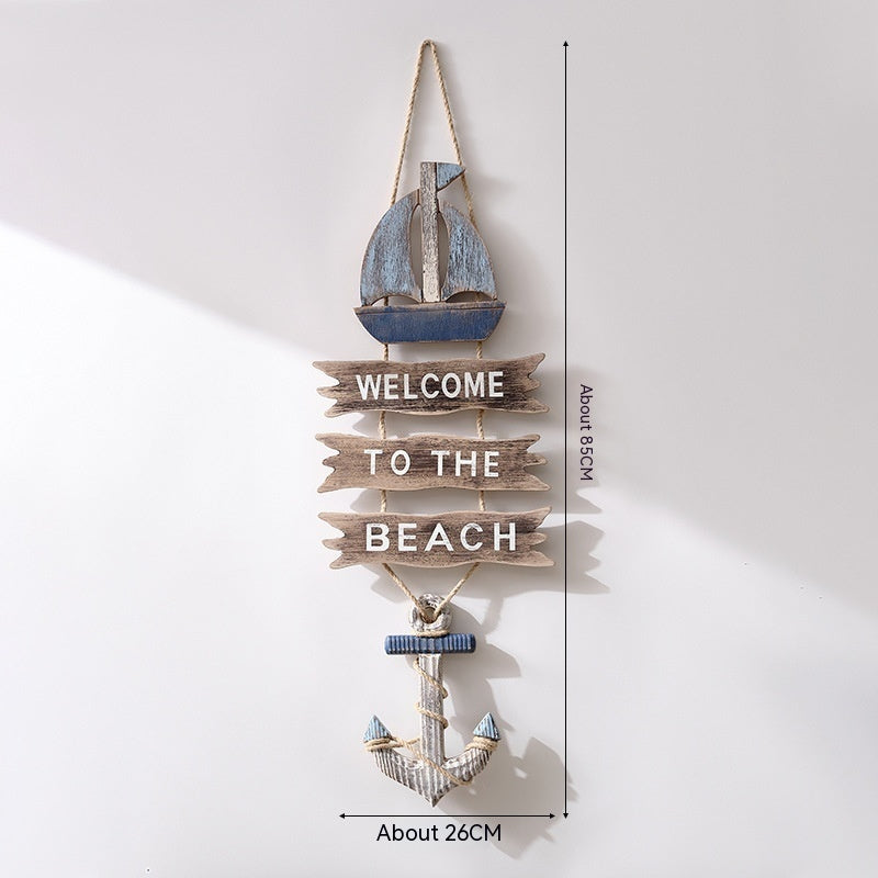 Décoration murale en bois " Welcome to the beach" Accessoires de cuisine 