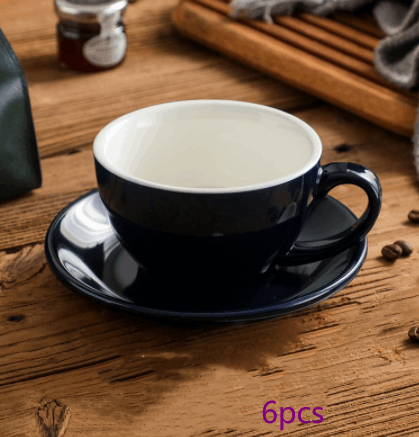 Ensemble tasses et soucoupes colorées 300 ml