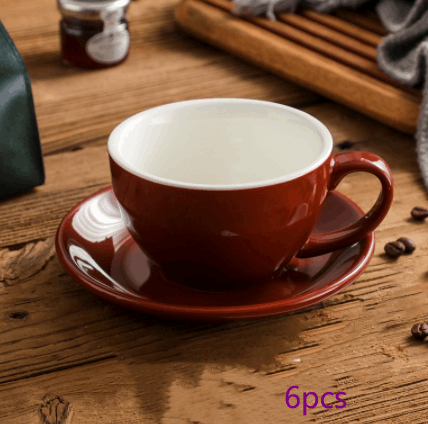 Ensemble tasses et soucoupes colorées 300 ml  