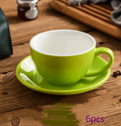 Ensemble tasses et soucoupes colorées 300 ml