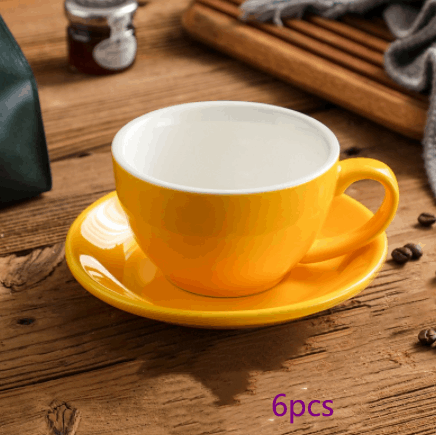 Ensemble tasses et soucoupes colorées 300 ml