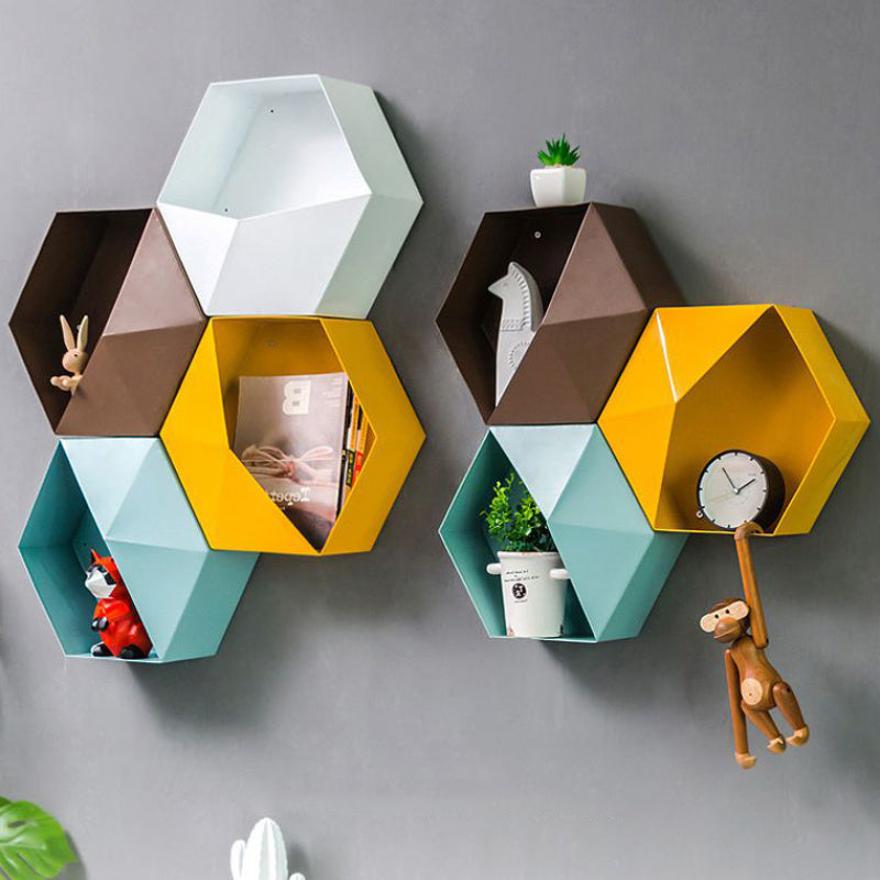 Etagère hexagonale en fer 25 cm Accessoires de cuisine 