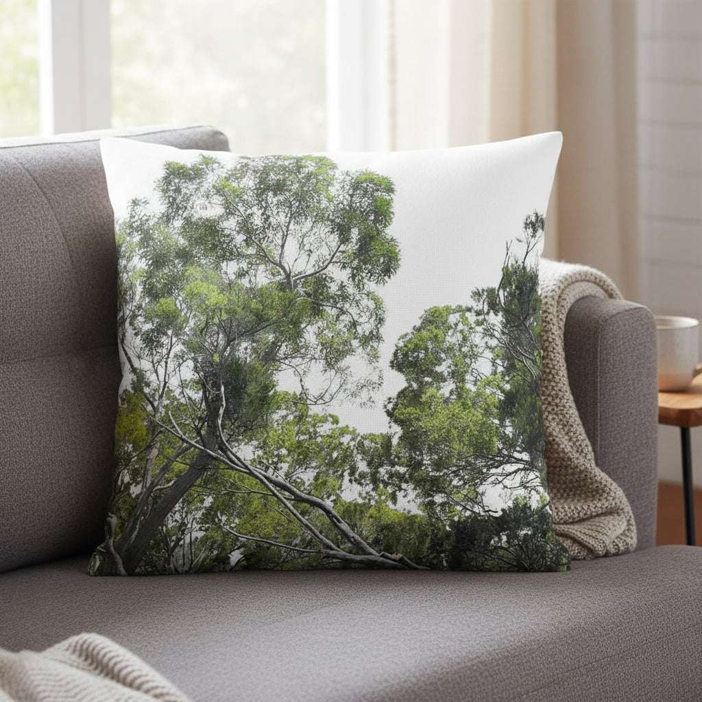 Housse coussin forêt tropicale