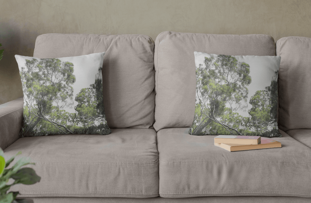 Housse de Coussin "Forêt endémique" - Fabrication artisanale