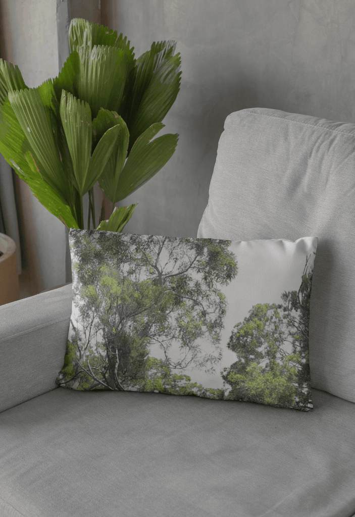 Housse de Coussin "Forêt endémique" - Fabrication artisanale