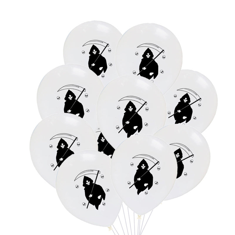 Lot de 10 ballons Halloween en latex Accessoires de cuisine 