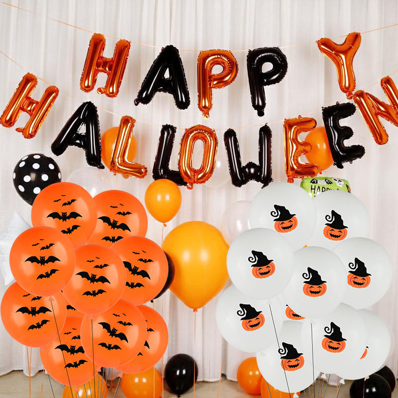 Lot de 10 ballons Halloween en latex Accessoires de cuisine 