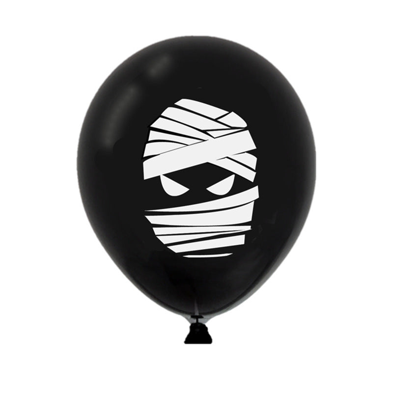 Lot de 10 ballons Halloween en latex Accessoires de cuisine 