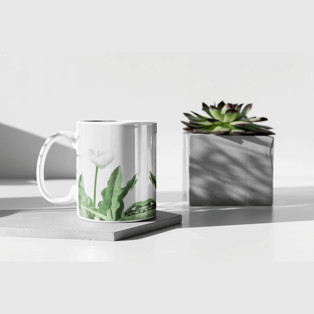 Mug céramique motif arum