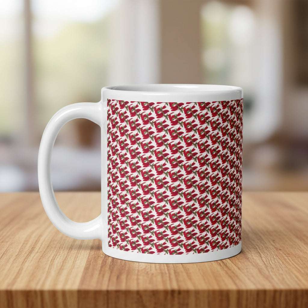 Mug zolikaz motifs rouge vert flamboyant