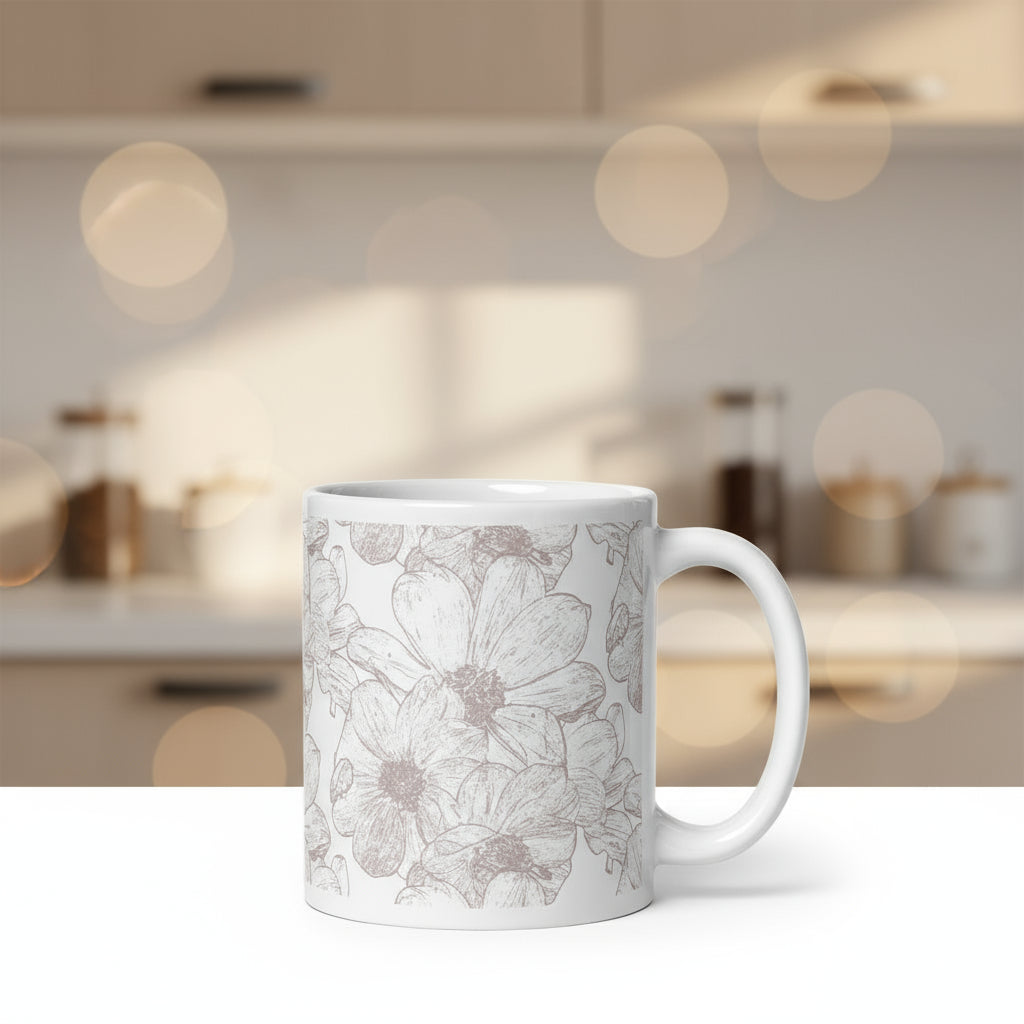 Mug dessin Dahlia