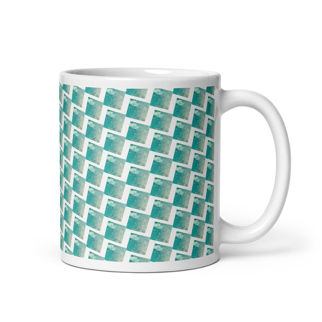 Mug graphiques turquoise