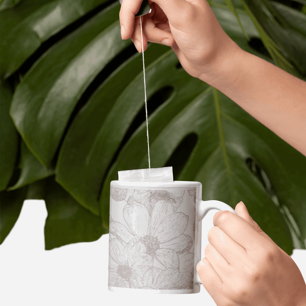 Mug céramique "Dahlia délicate"