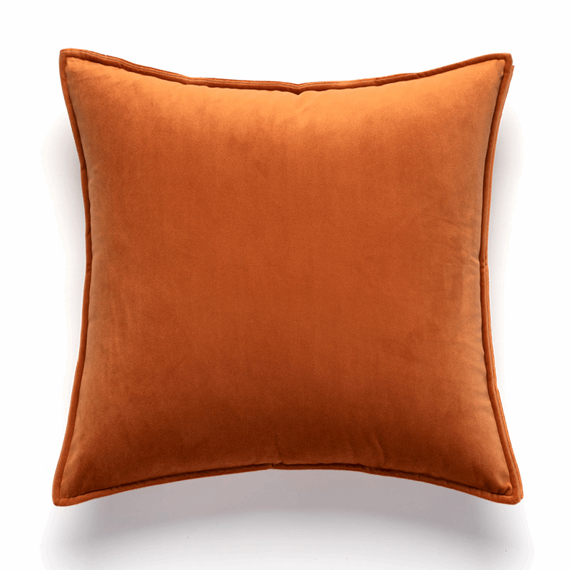 Oreiller / taie d'oreiller orange vif Coussin 