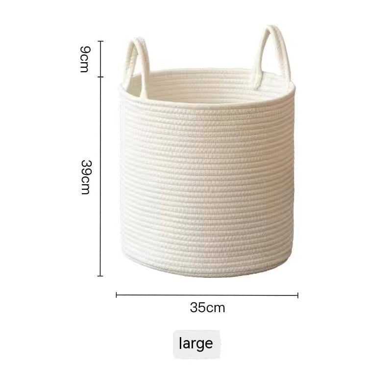 Panier blanc multi-fonction en jute Vase