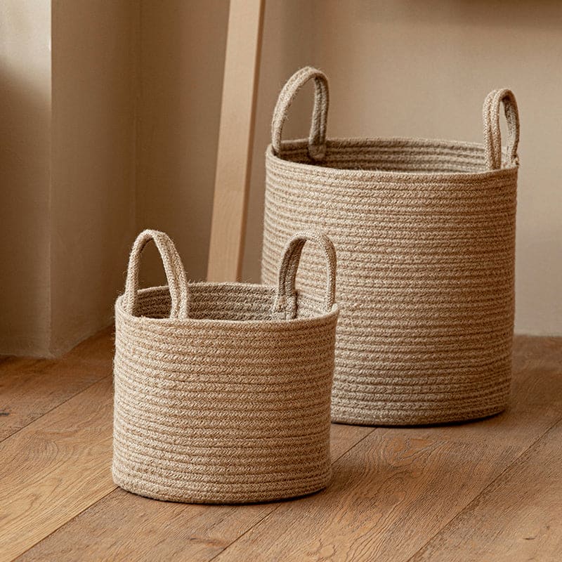 Panier blanc multi-fonction en jute Vase