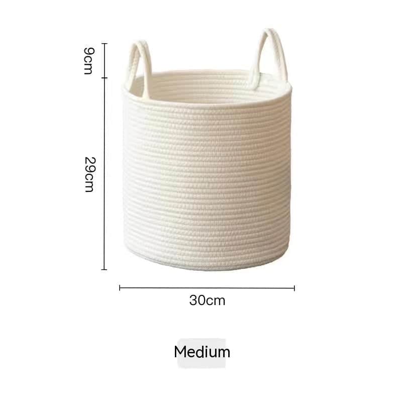 Panier blanc multi-fonction en jute Vase