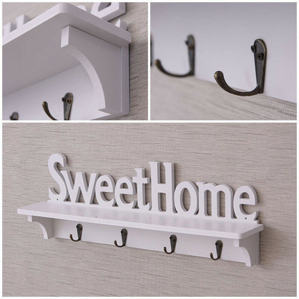 Patère murale "Sweet home" blanche Accessoires de cuisine 