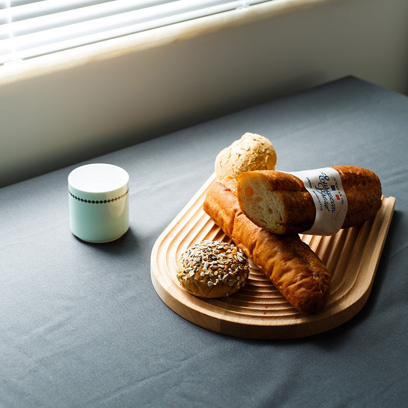 Plateau de service moderne en bois de hêtre Accessoires de cuisine 