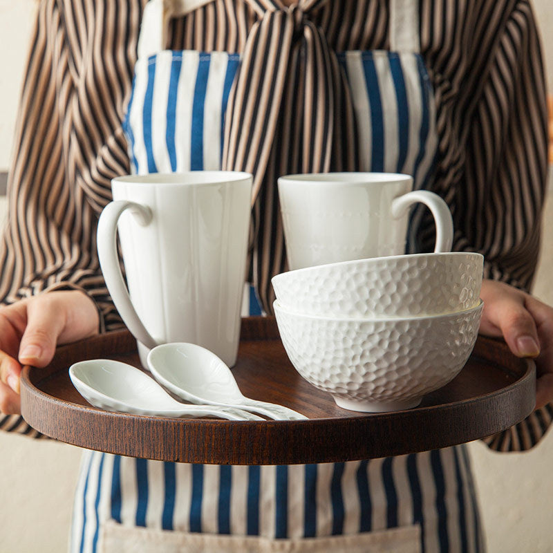 Plateau rond en bois Accessoires de cuisine 