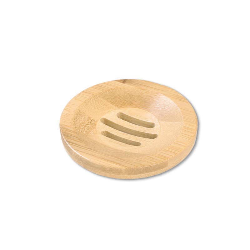 Porte-Savon rond en bambou Porte savon