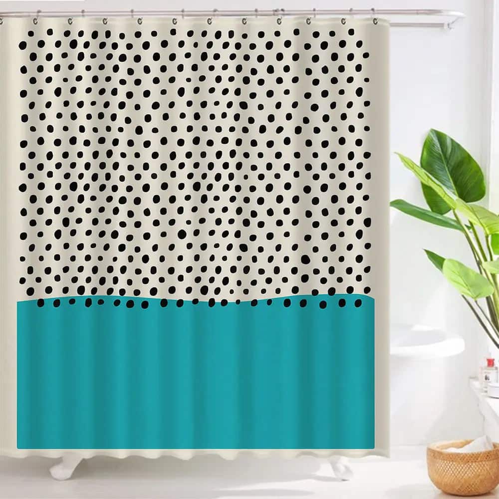 Art Geometric Shower Curtain Waterproof Bathroom Curtain 