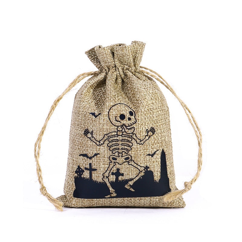 Sac bonbon Halloween en jute Accessoires de cuisine 