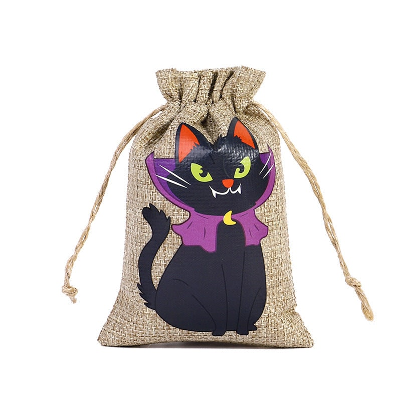 Sac bonbon Halloween en jute Accessoires de cuisine 