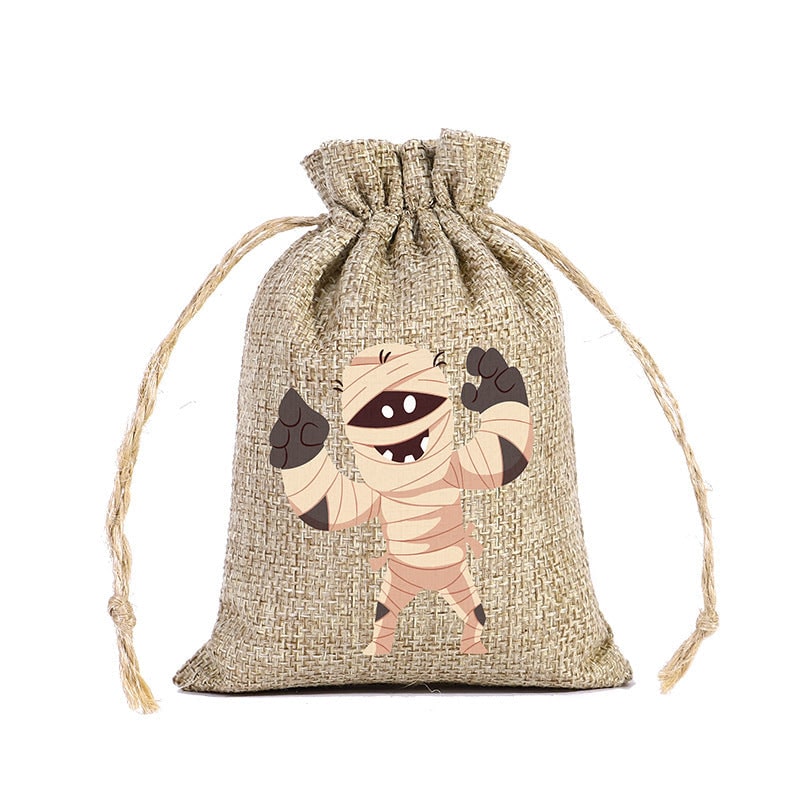 Sac bonbon Halloween en jute Accessoires de cuisine 