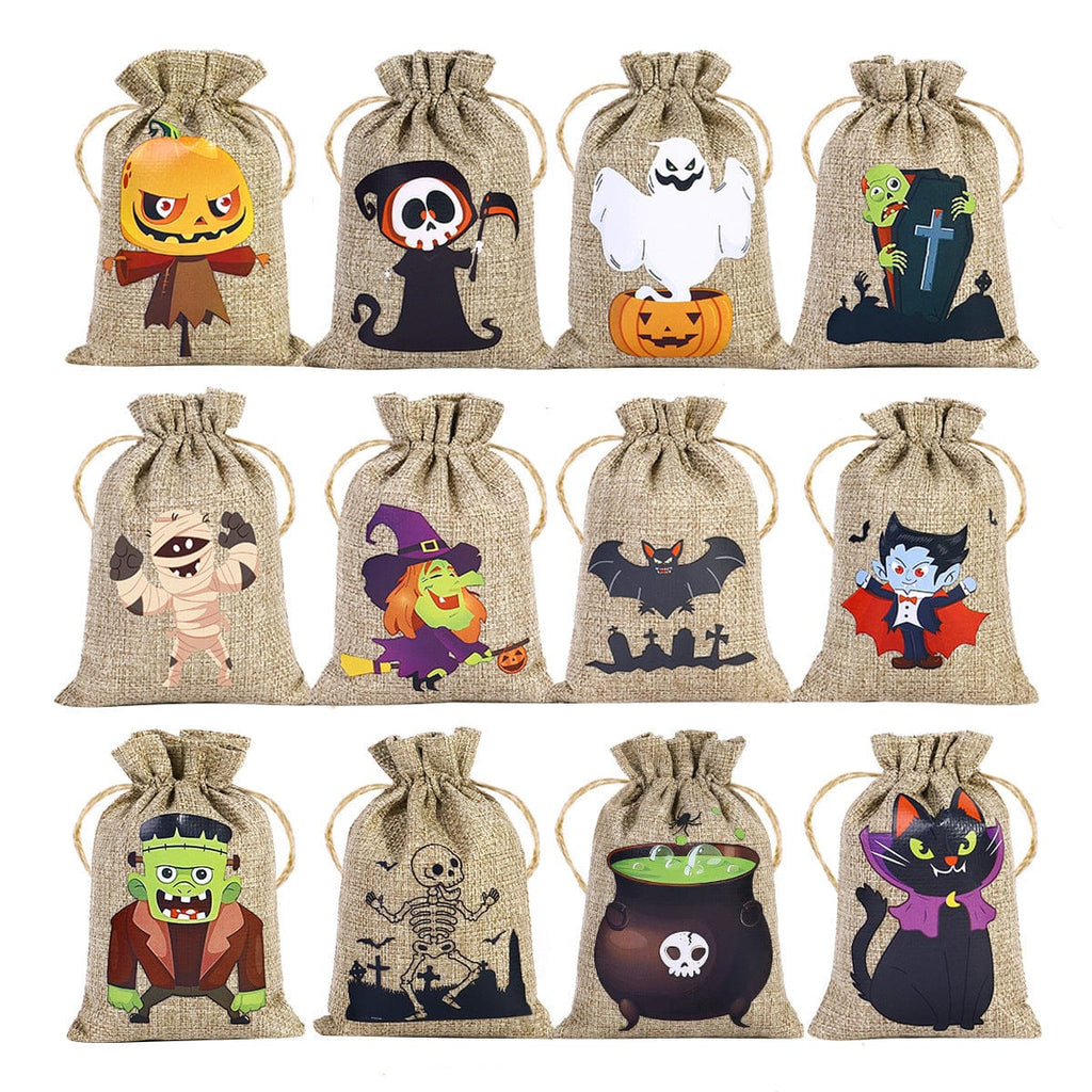 Sac bonbon Halloween en jute Accessoires de cuisine 