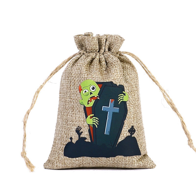 Sac bonbon Halloween en jute Accessoires de cuisine 