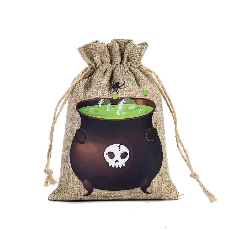 Sac bonbon Halloween en jute Accessoires de cuisine 