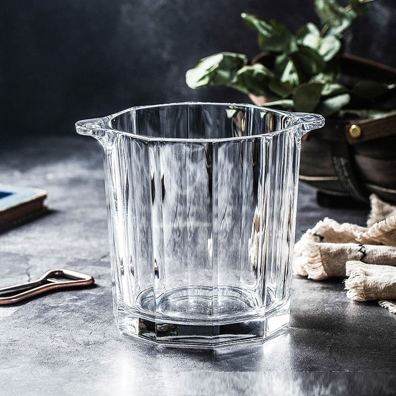 Seau à glaçon en verre Vase 