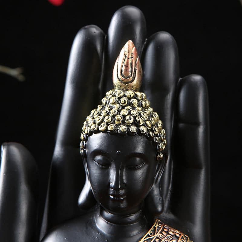 Green Resin Thai Buddha Statue Handmade Sculpture Hindu Fengshui Buddhist Figurine Meditation Home Vase