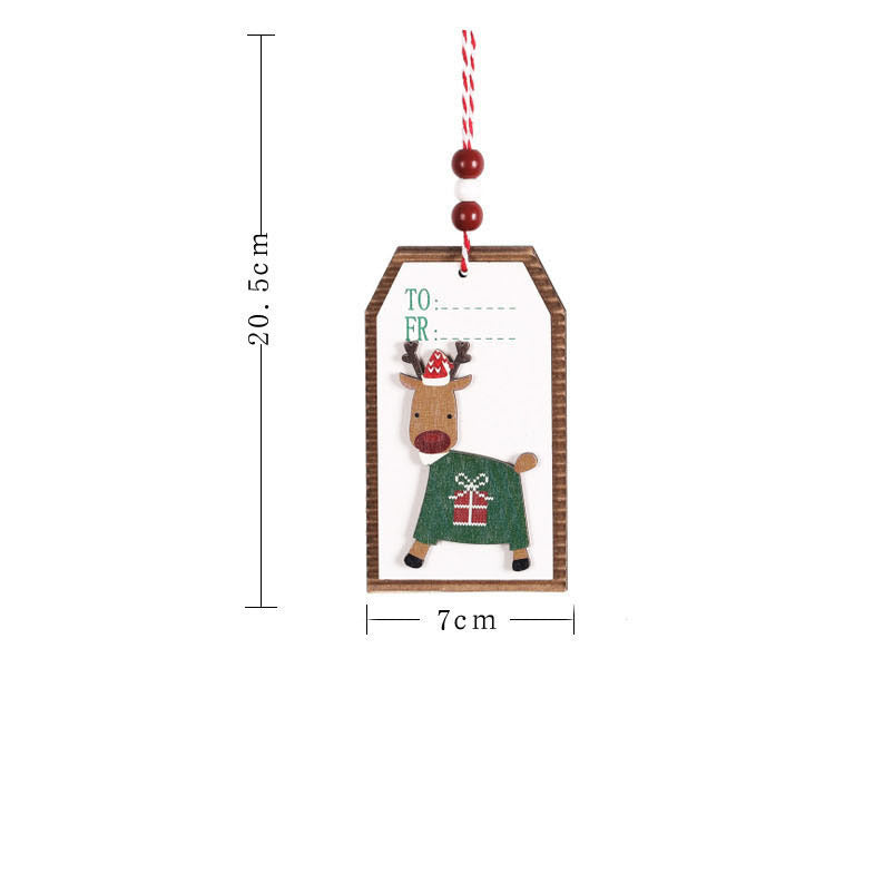 Suspension de Noël en bois Accessoires de cuisine 