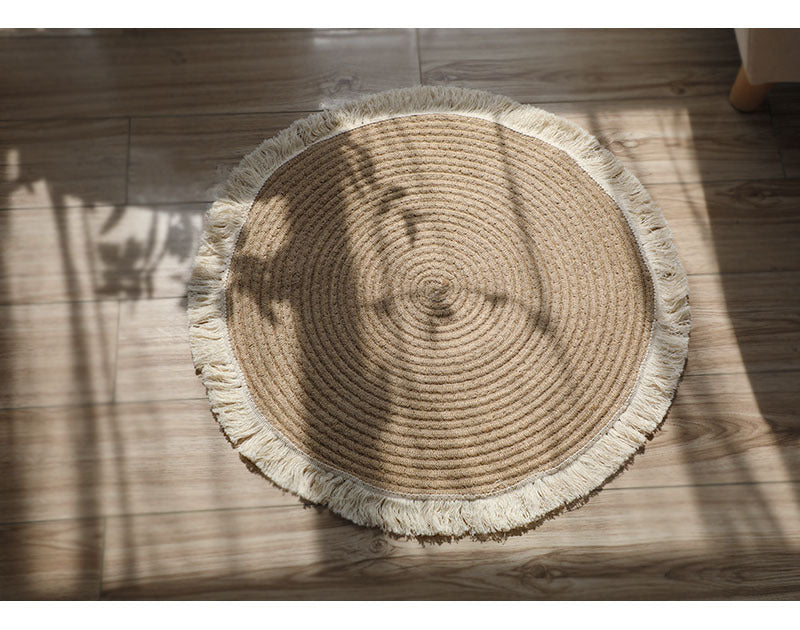 Tapis rond en jute Vase 