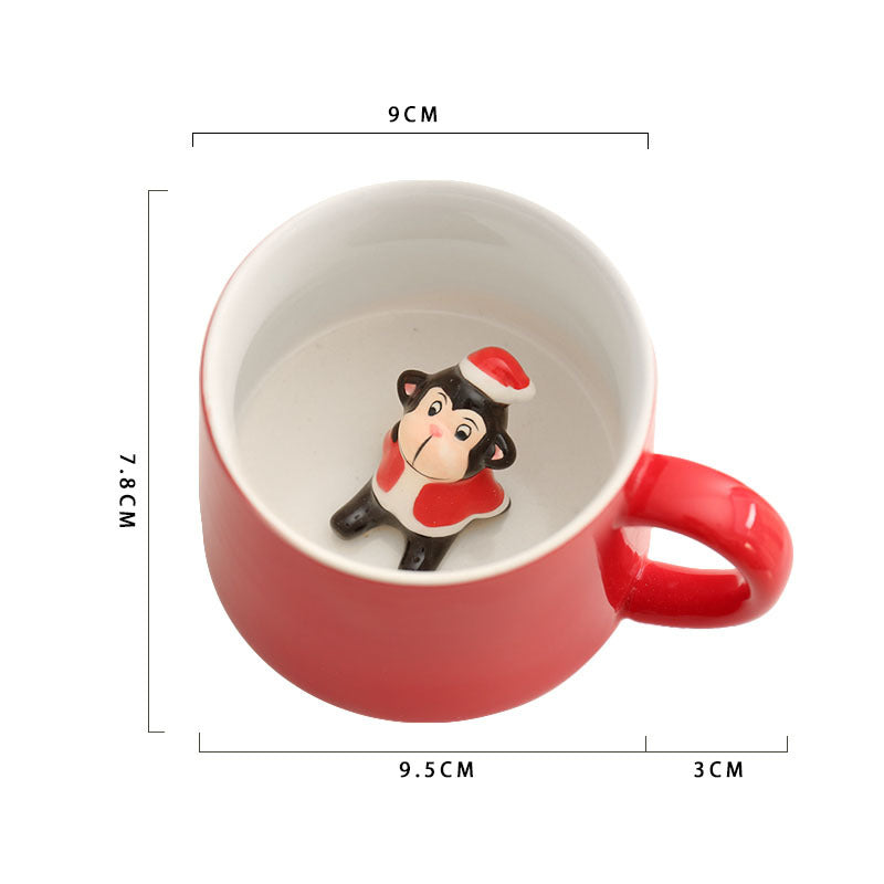 Tasse de Noël figurine en céramique Accessoires de cuisine