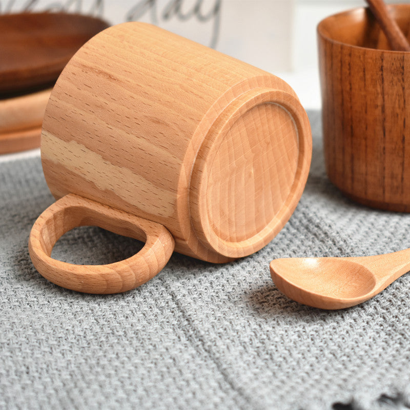 Tasse de thé en bois de hêtre Accessoires de cuisine 