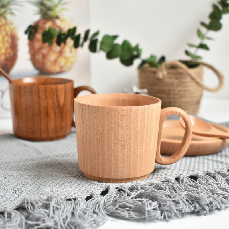 Tasse de thé en bois de hêtre Accessoires de cuisine 