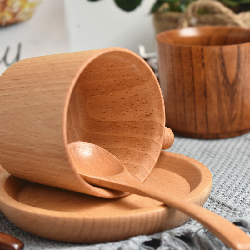 Tasse de thé en bois de hêtre Accessoires de cuisine 