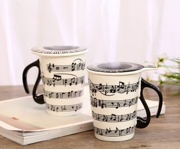 Tasse en céramique thème musique Accessoires de cuisine 