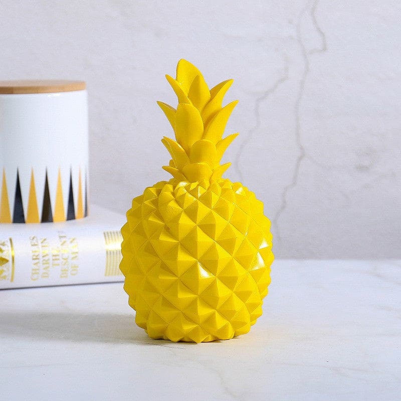 Tirelire ananas jaune en résine synthétique Vase 