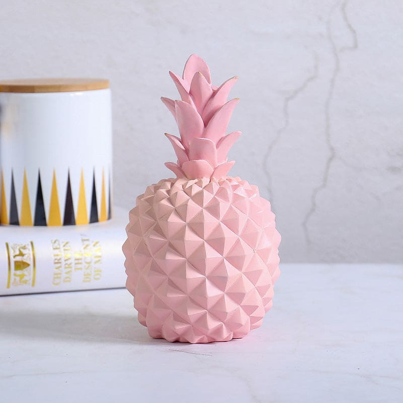 Tirelire ananas rose en résine synthétique Vase 