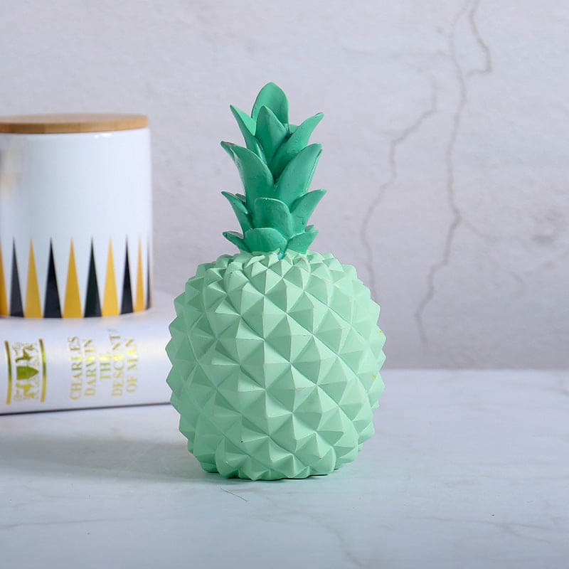 Tirelire ananas verte en résine synthétique Vase 